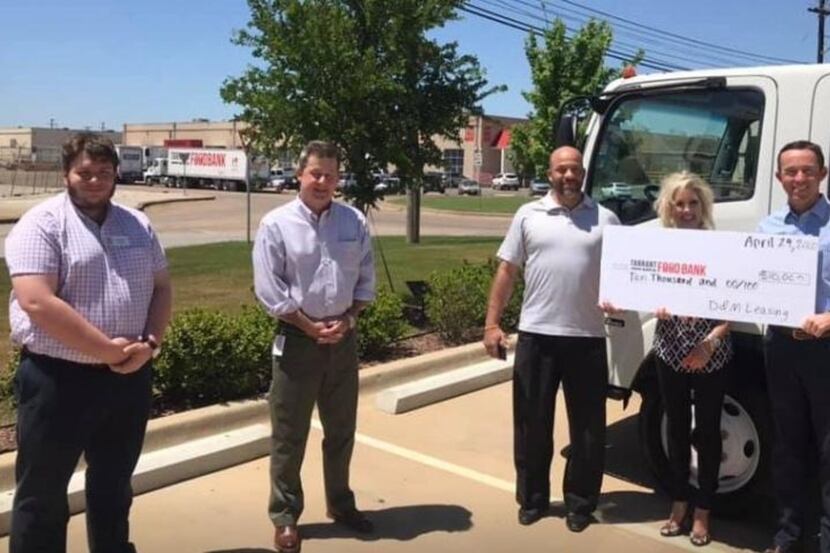 D&M Leasing supported the Tarrant County Food Bank with a donation and a truck.