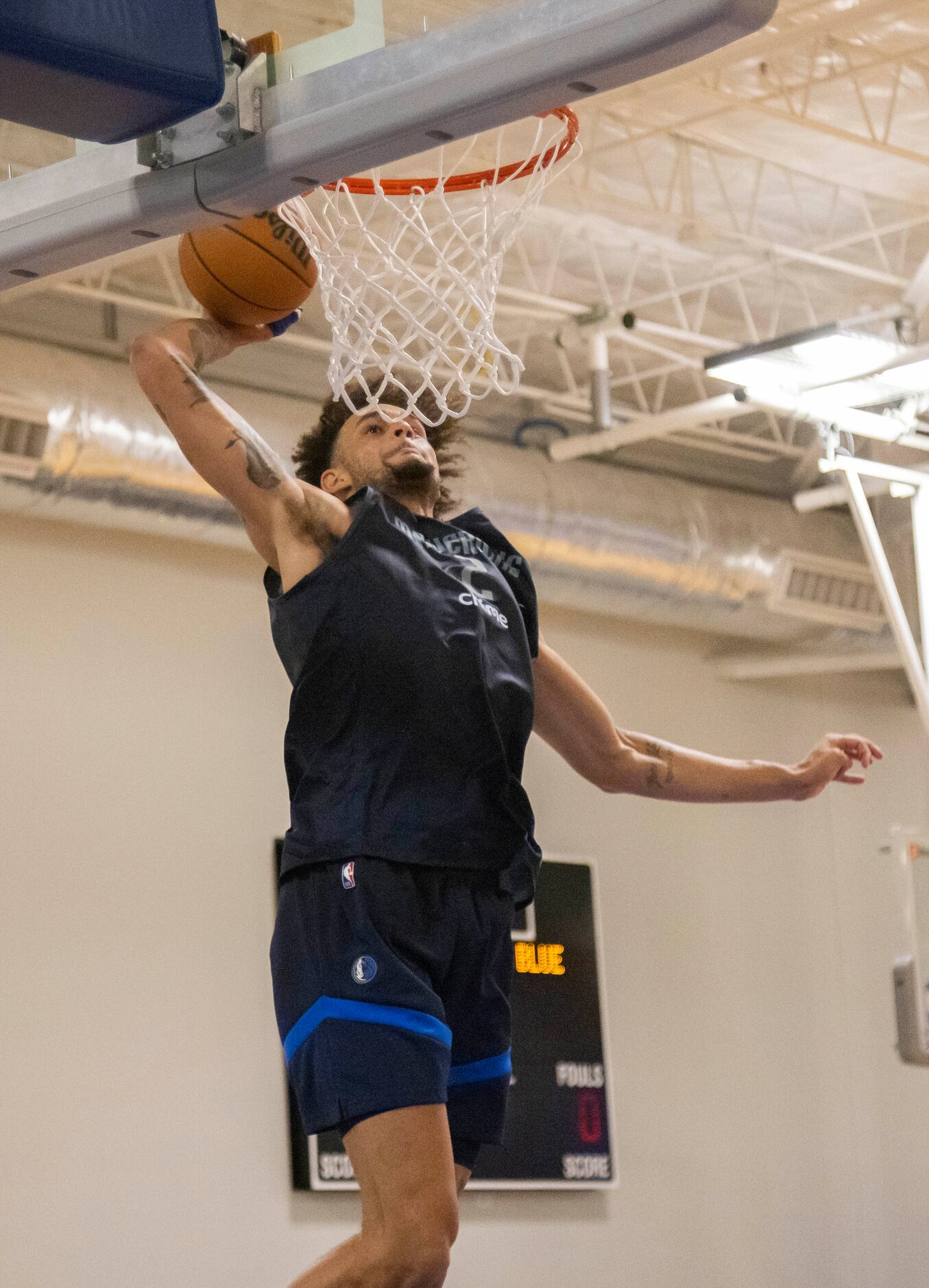 Dallas Mavericks center Dereck Lively II (2) during practice at the Mavericks Training...