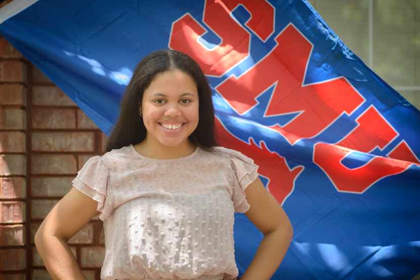 At age 19, Haley Taylor Schlitz is SMU's youngest-ever law school graduate. She poses at her...