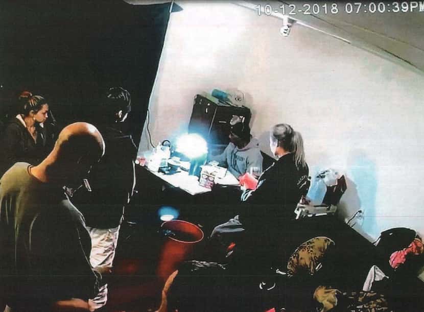 An image from one of the Han Gil videos shown in court Wednesday. In the video you can see...