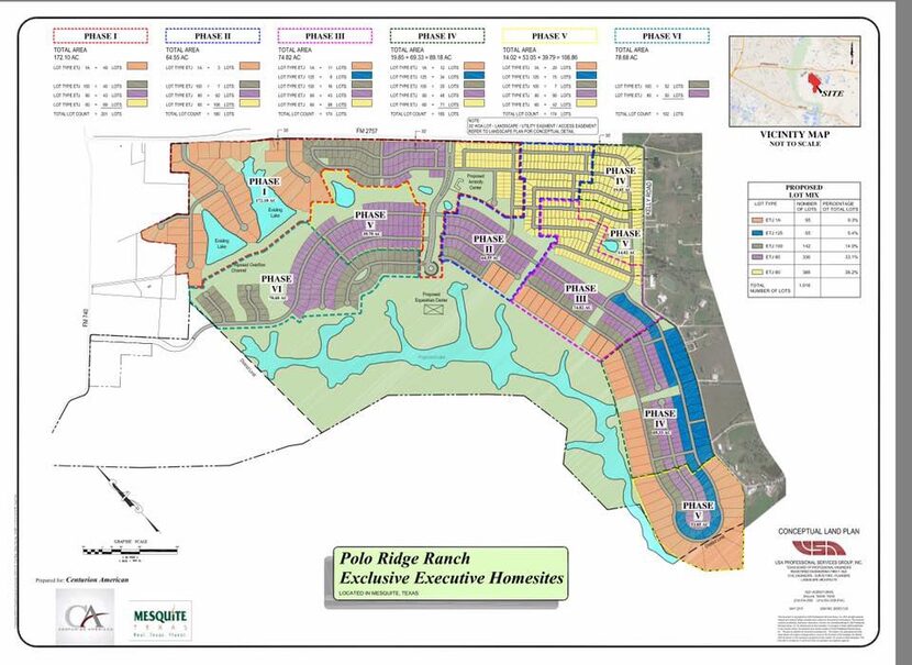 Polo Ridge Ranch will be built in multiple phases and is located south of Interstate 20.