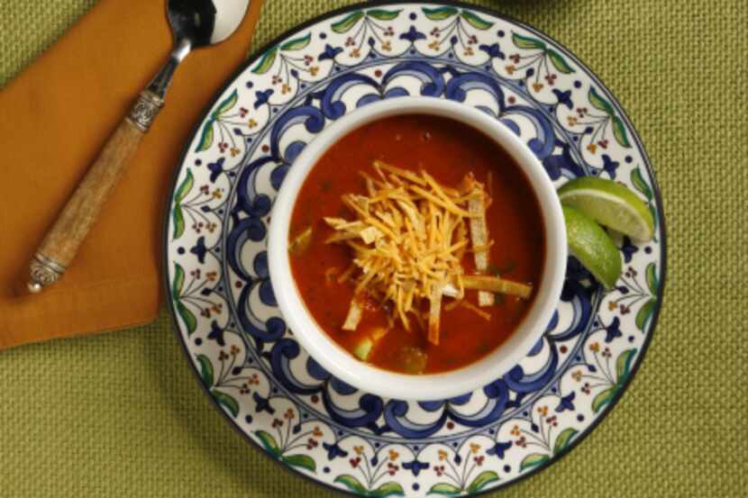 Tortilla Soup with Tomato