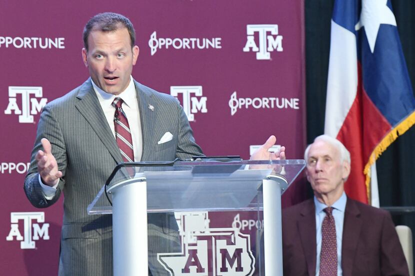 Ross Bjork took over as Texas A&M athletic director in July.