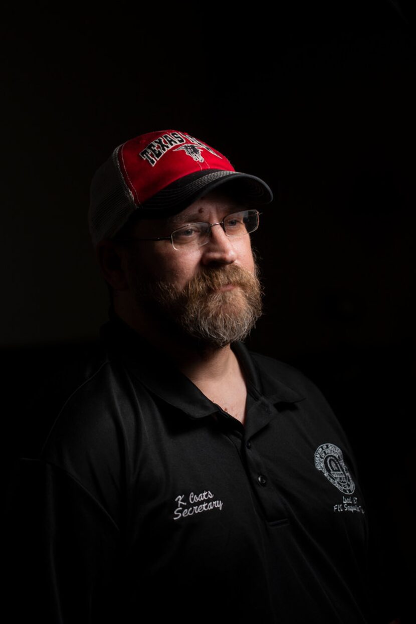 Kyle Coats poses for a photograph in his Seagoville, Texas home on Friday, Jan. 11, 2019....