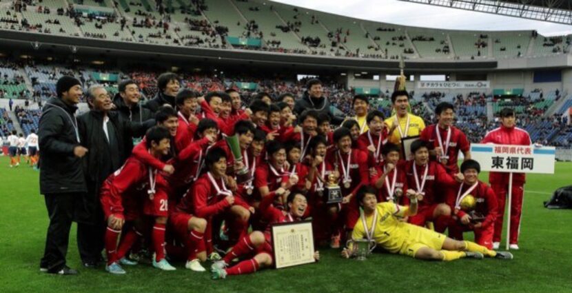 Higashi Fukuoka wins their 3rd All-Japan High School Soccer Tournament.