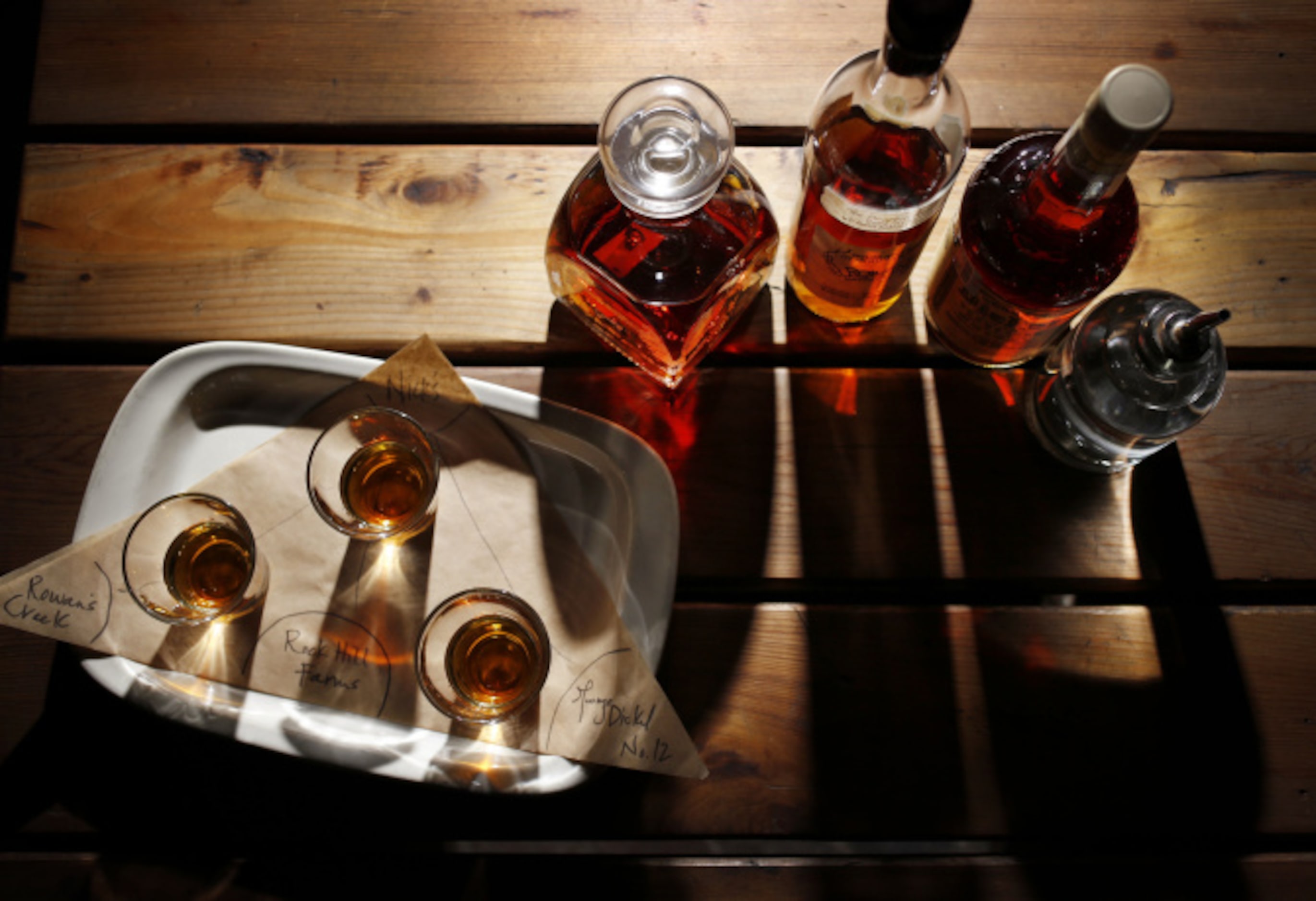 THE TRIED AND TRUE: Can't decide which bourbon to order? Flights of three let you taste...