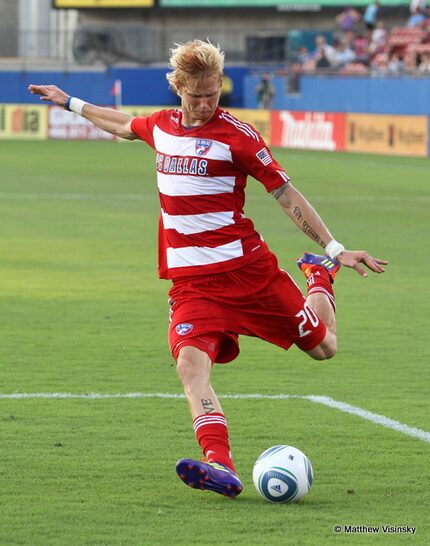 Brek Shea #20 of FC Dallas in 2011.