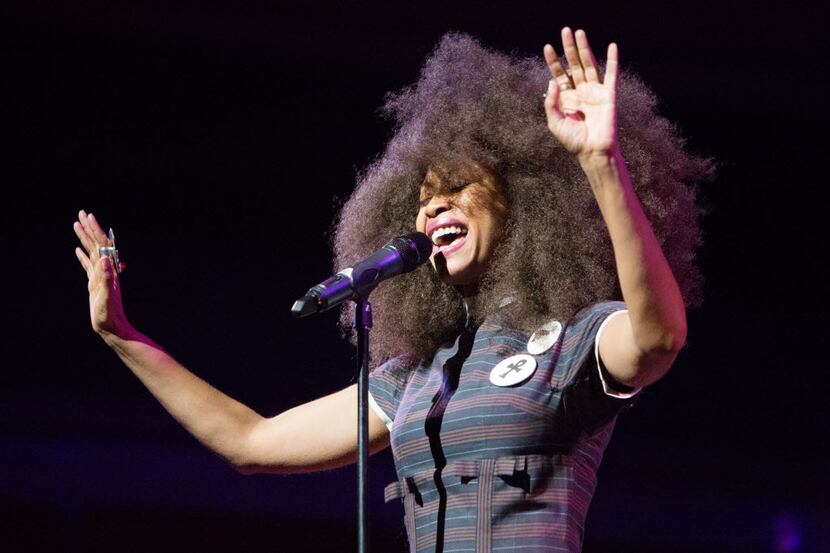 Erykah Badu performed "Oh Freedom" during the 30th Annual Black Music & the Civil Rights...