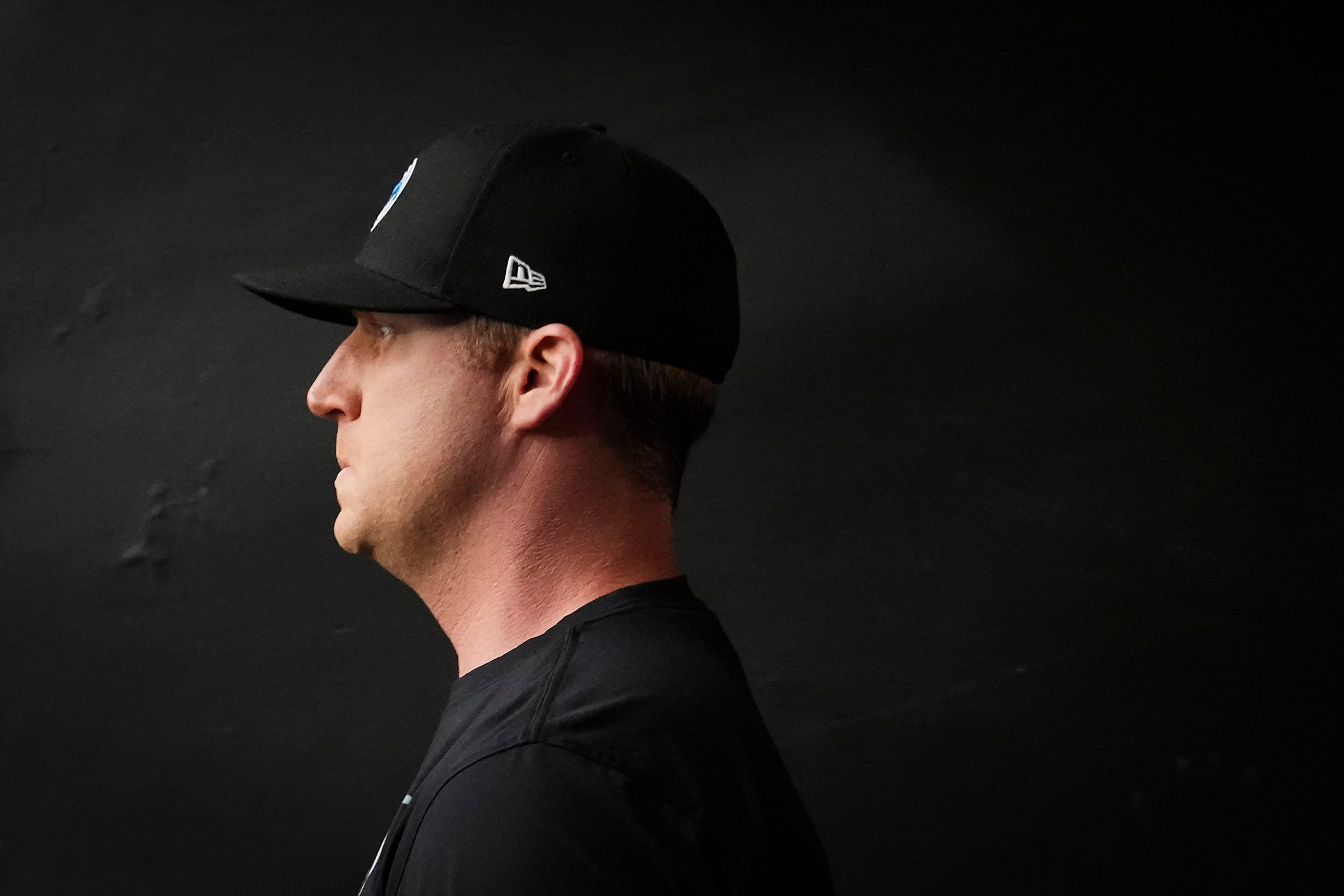 SMU head coach Rhett Lashlee prepares to take the field before an NCAA football game against...