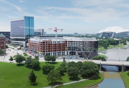 The Cordish Cos. and Texas Rangers have officially topped out on construction of One Rangers...