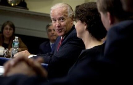  Vice President Biden meets with university leaders at White House on June 5, 2012,...