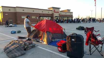 About 70 people lined up in Fort Worth when a new Chick-fil-A opened there in May.