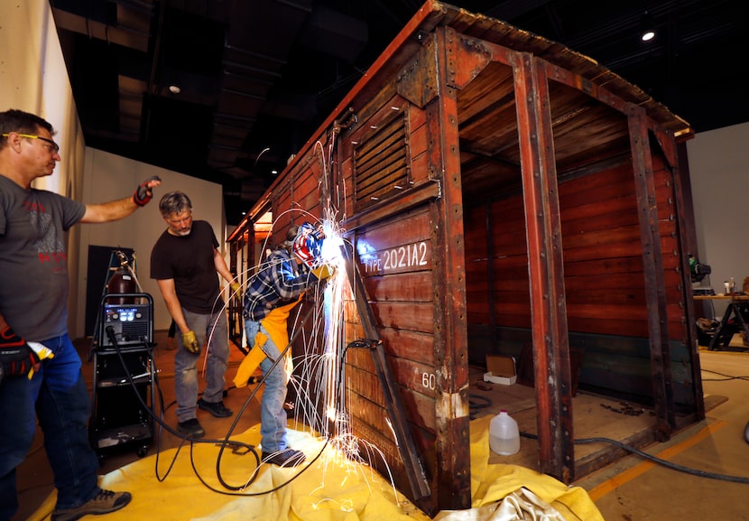 Ron Siebler and his restoration team expect to complete the boxcar's installation at the new...