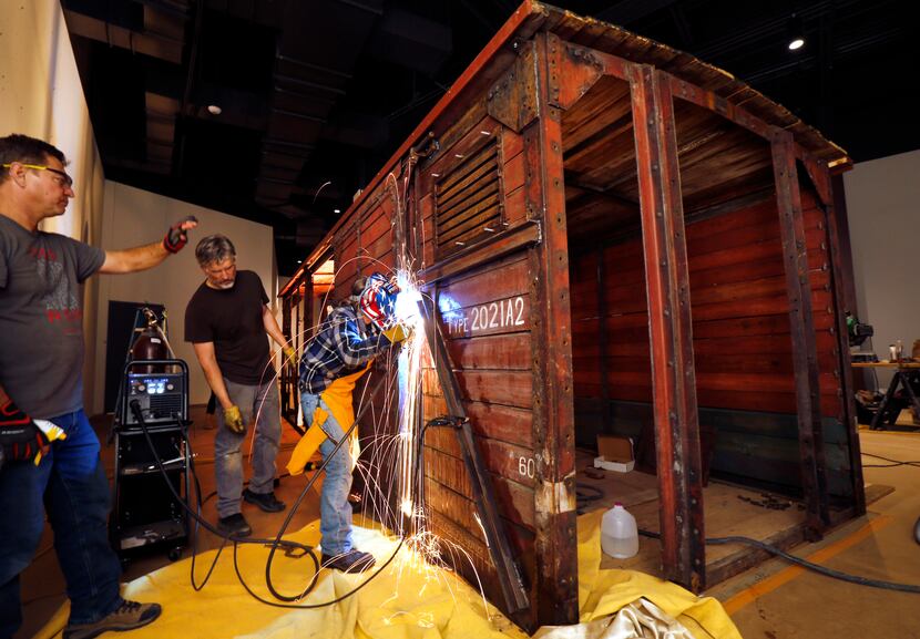 Ron Siebler and his restoration team expect to complete the boxcar's installation at the new...