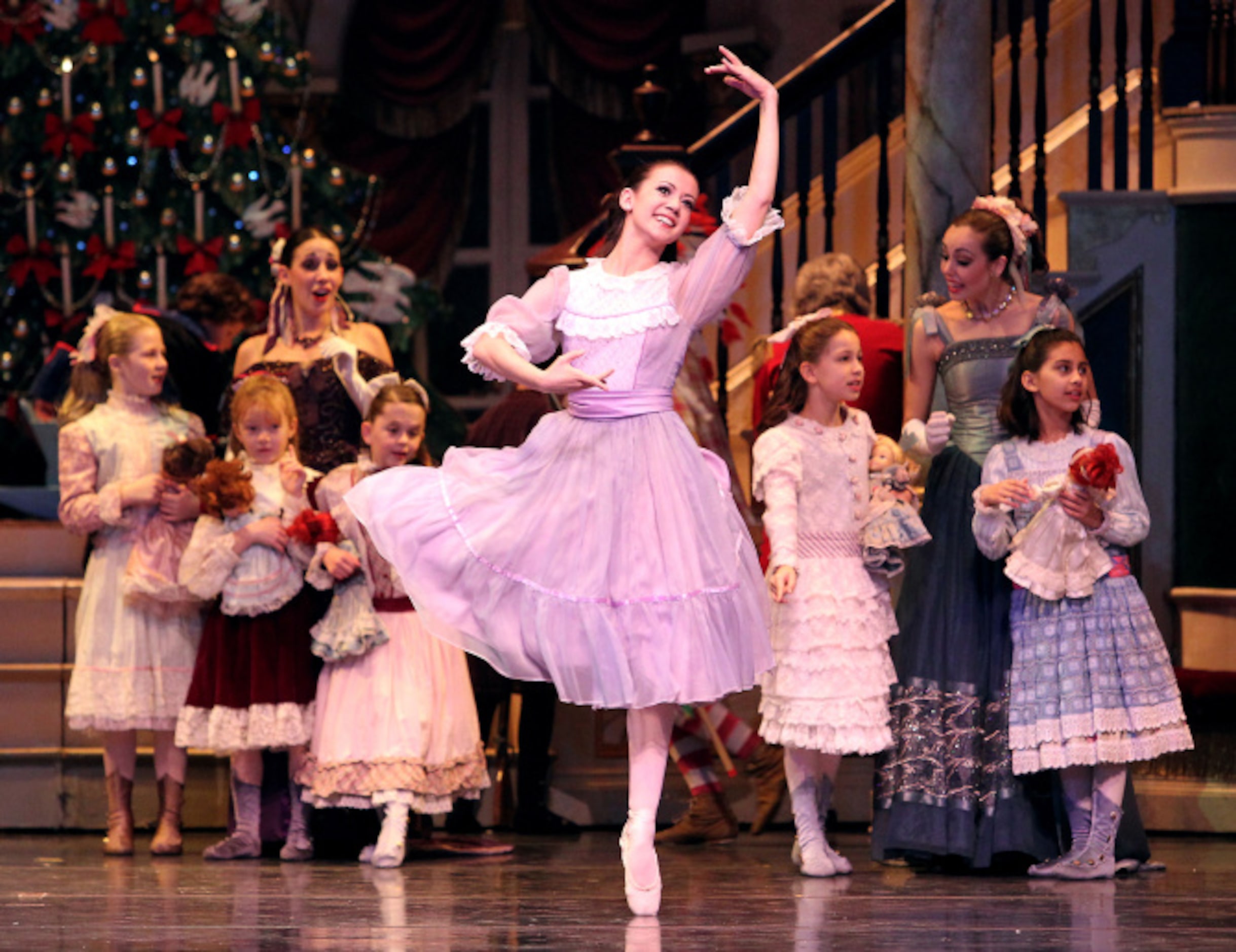 Clara played by Alexandra Farber during the opening scene of Texas Ballet Theater's "The...