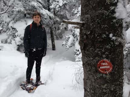 Jon snowshoeing in the Adirondacks in upstate New York. This picture was taken days before...