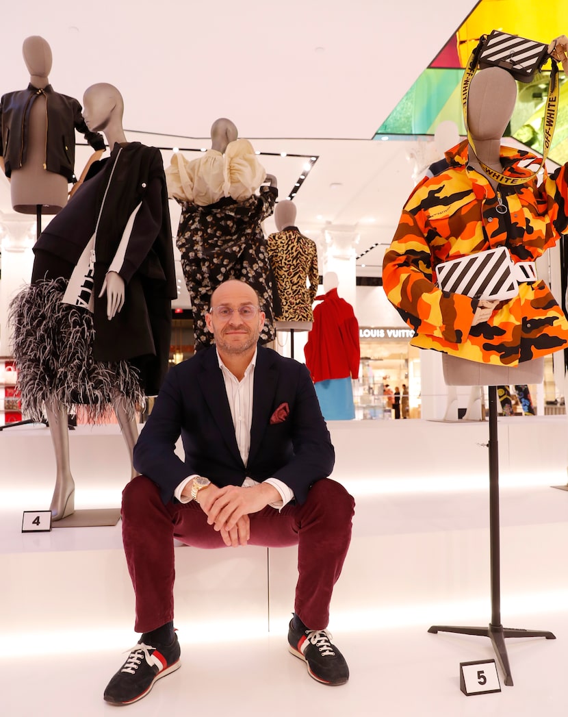 Saks President Marc Metrick poses for a photograph inside the company's flagship Fifth...