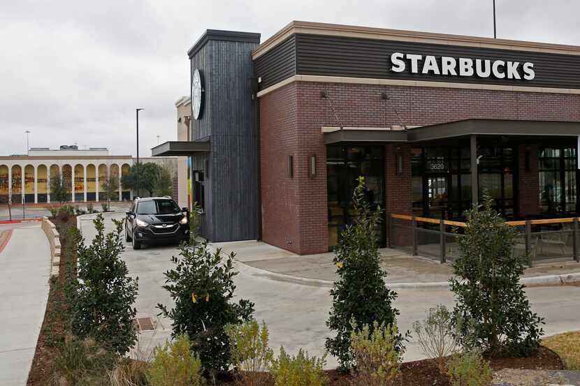 The Starbucks in the parking lot of Southwest Center Mall.