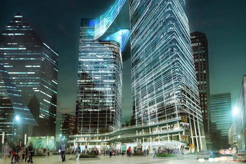 CallisonRTKL designed two linked towers there were pitched to AT&T for new offices downtown.