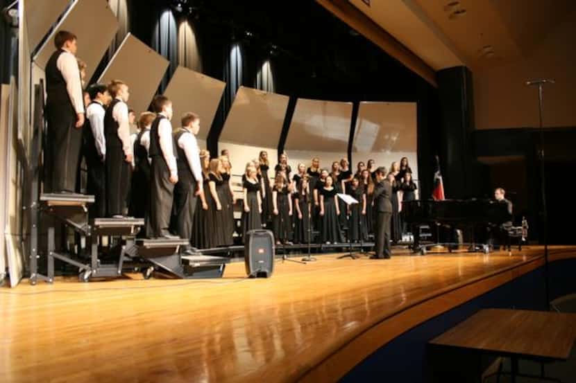 
The Shadow Ridge Middle School seventh- and eighth-grade choirs perform a medley of popular...