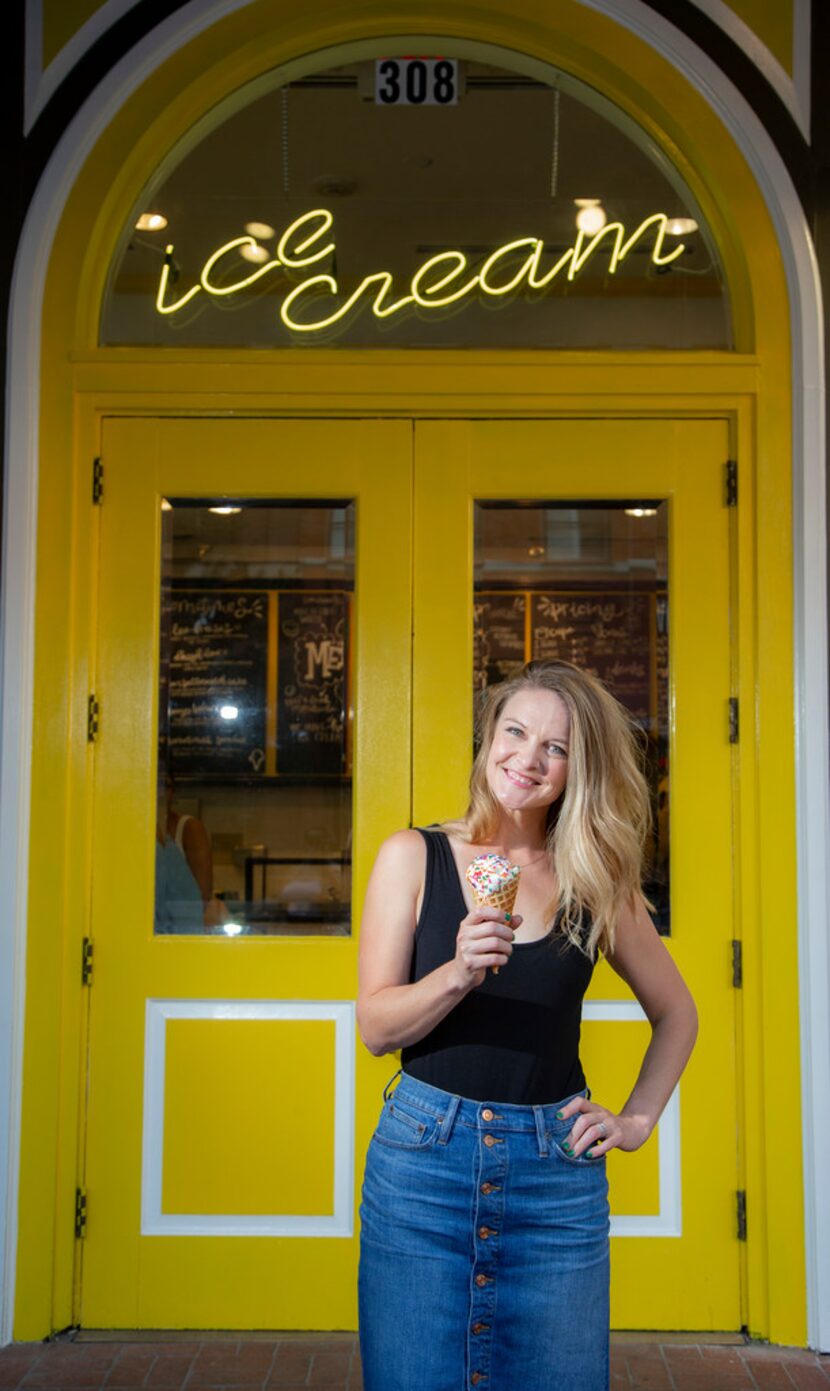 Melt Ice Creams owner Kari Seher poses for a photo at her new Sundance Square location in...