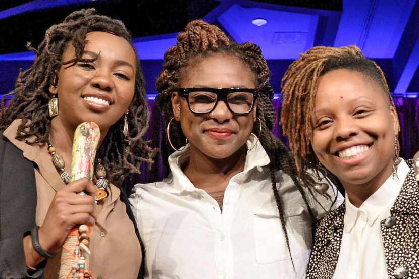 
The co-founders of #BlackLivesMatter are Opal Tometi (left), Alicia Garza and Patrisse...