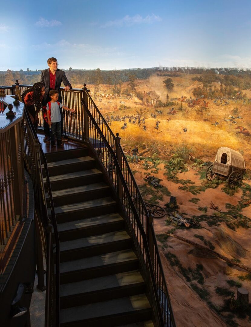 Standing 49 feet tall and longer than a football field, the 132-year-old Cyclorama painting...