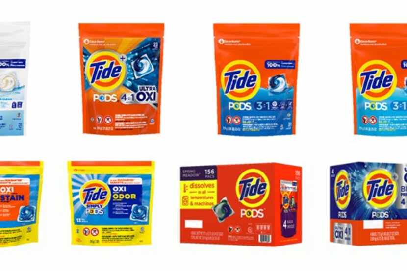 This photo provided by Consumer Product Safety Commission shows Tide Pods protects. Procter...