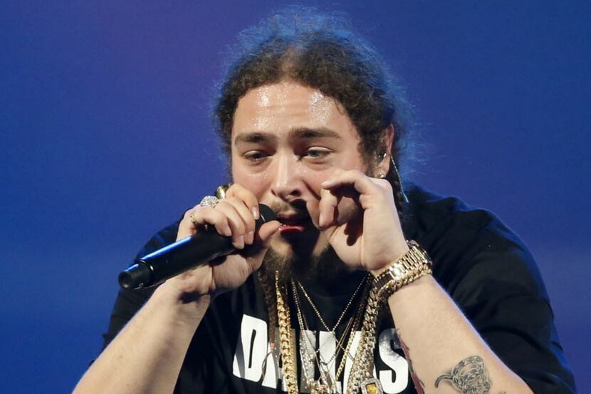 Post Malone, from Dallas, is the opening act on much of Justin Bieber's tour. Here, he stops...