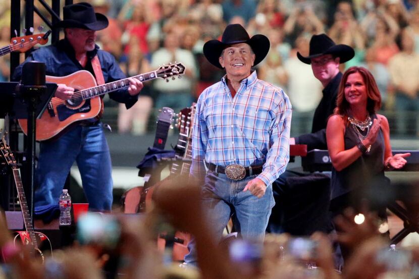 George Strait plays the last show of his final tour at AT&T Stadium in Arlington on June 7,...