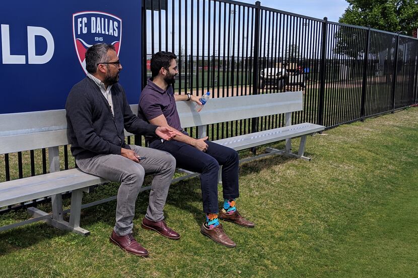 Director of methodology Marco Ferruzzi (left) and former team administrator Juan Gonzalez...