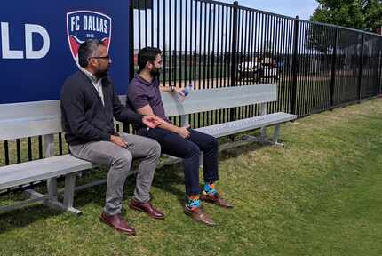 Director of Soccer Operations Marco Ferruzzi (left) and Team Administrator Juan Gonzalez...