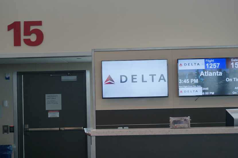  Delta Air Lines wants to keep using this Dallas Love Field gate past July 6. (Terry Maxon/DMN)