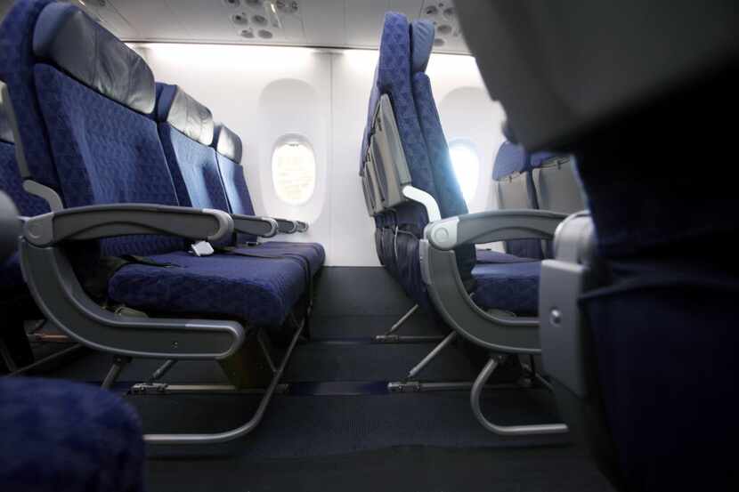 In order to create more leg room, a row of seats were removed from the Main Cabin Extra...