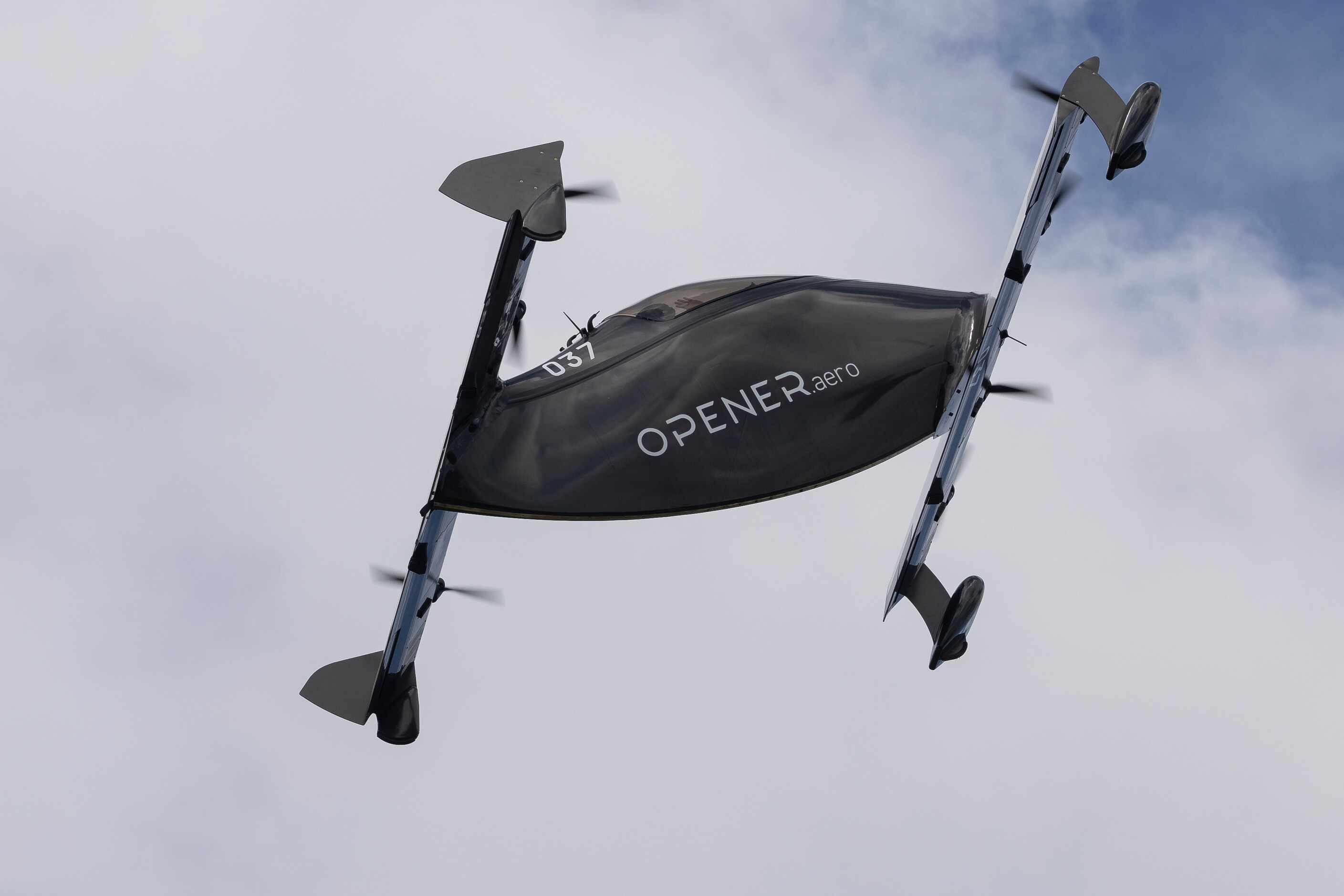 Pivotal demonstrates its BlackFly eVTOL during the UP.Summit 2023 at the Circle T Ranch in...