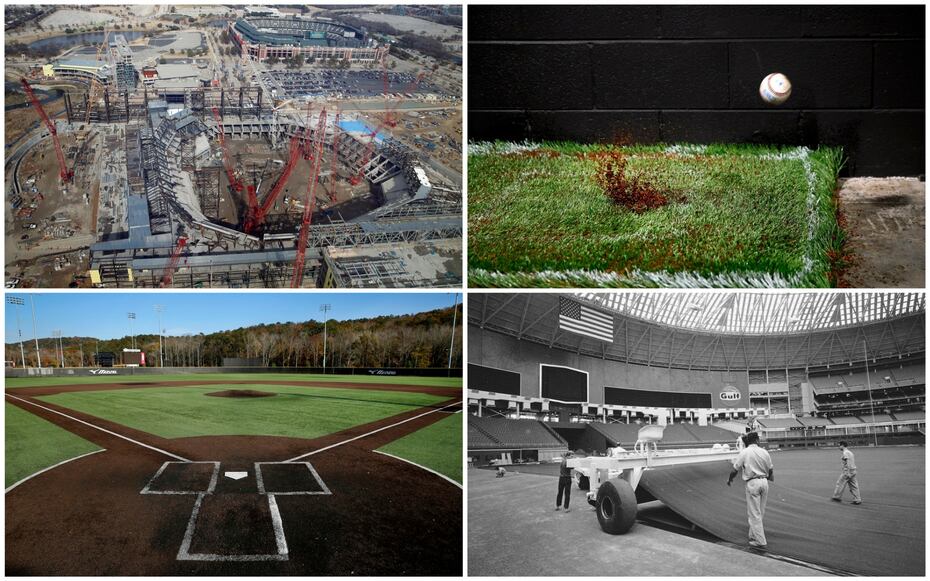 The Texas Rangers will play on synthetic grass and coconut husks