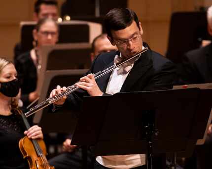 Dallas Symphony Orchestra principal flutist David Buck performs Joan Tower's Flute Concerto...