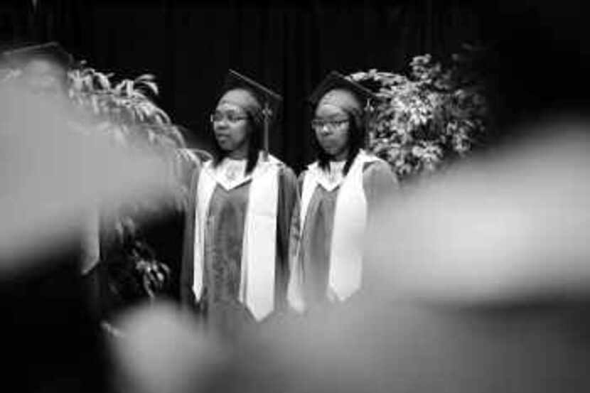  Valedictorian LaTonya Harris (right) had a grade-point average that was just two hundredths...