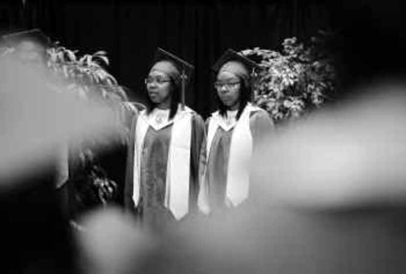  Valedictorian LaTonya Harris (right) had a grade-point average that was just two hundredths...