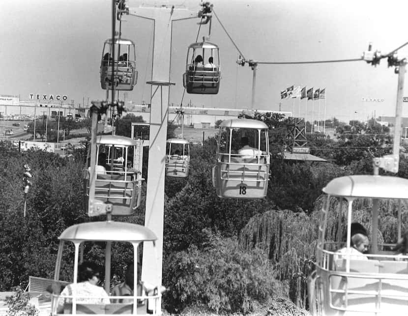 The futuristic Astrolift was one of the original rides at Six Flags in 1961 but was removed...