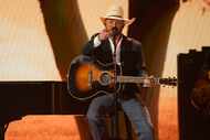 Cody Johnson performs "Dirt Cheap" during the 59th annual Academy of Country Music Awards on...