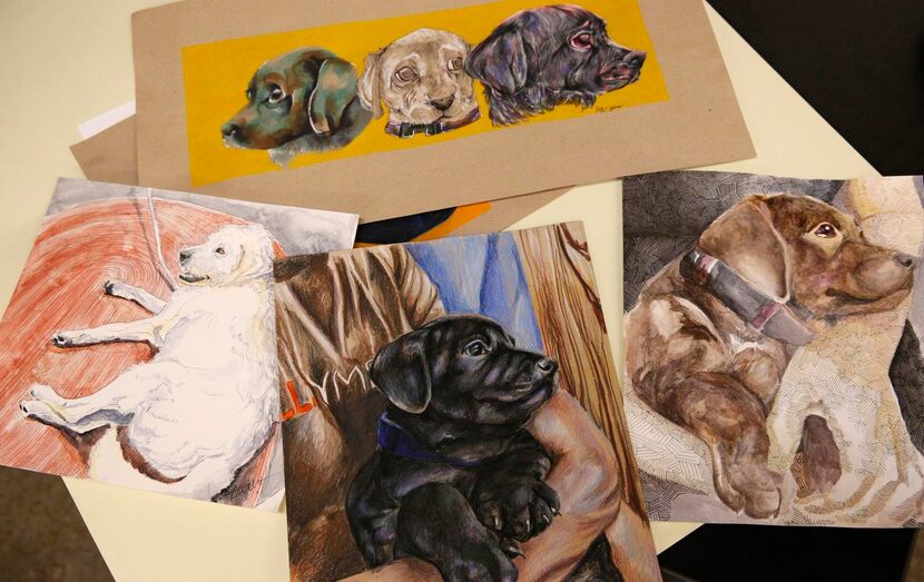 
Drawings by Booker T. Washington students are collected as a part of the nonprofit Artists...