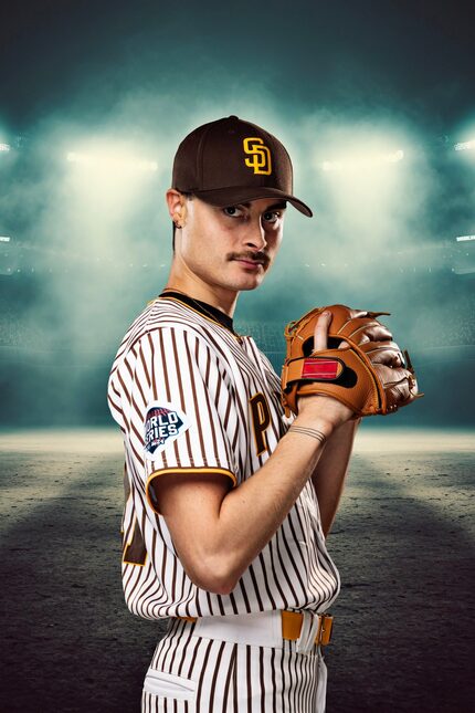 Ryan Michael Friedman stars as San Diego Padres pitcher Victor Castillo in Kitchen Dog...