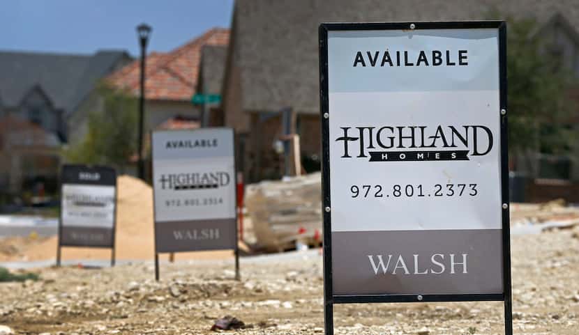 Lots are still available in the Walsh development in Fort Worth, Texas, Thursday, July 5,...