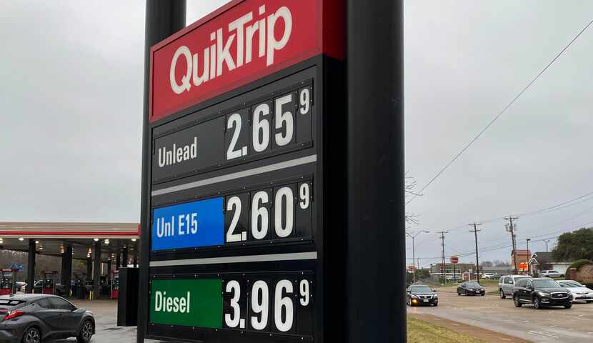 Gas prices was a topic in President Joe Biden's State of the Union Address. Here, prices are...