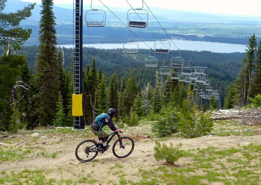 
Mountain biking in pristine wilderness is among activities available in McCall, Idaho.
