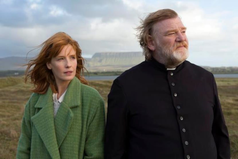 
This image released by Fox Searchlight shows Kelly Reilly, left, and Brendan Gleeson in a...