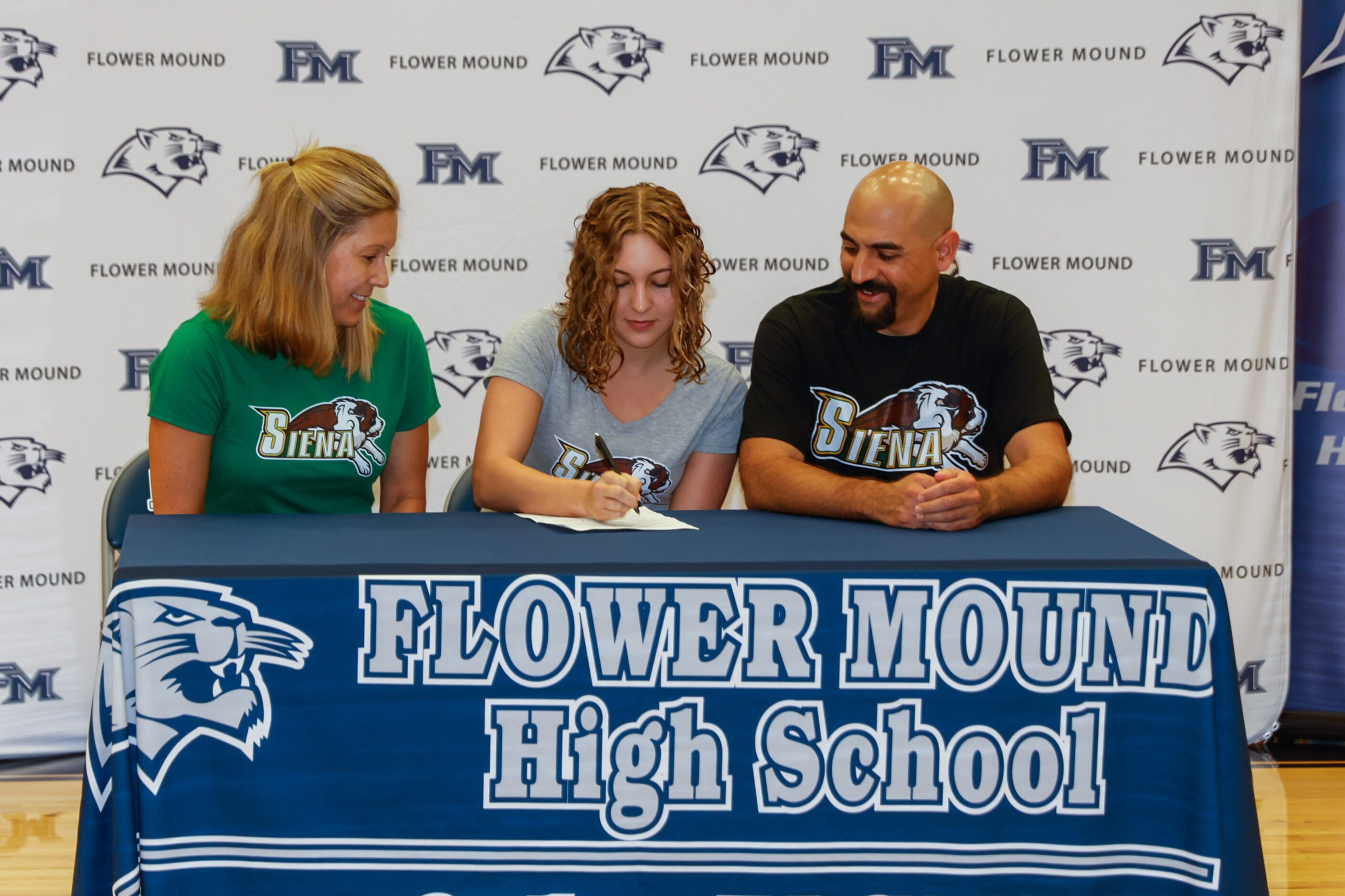 Ava Pawlik during the signing day ceremony in Flower Mound on Wednesday, Nov. 9, 2022....