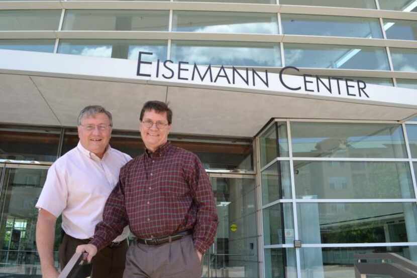 
Bill Fox (left), technical and operations manager at the Eisemann Center, and Phil Nelson,...