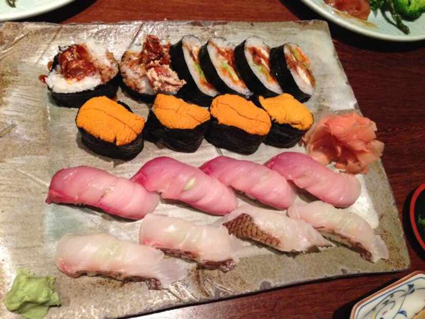 
An assorted sushi platter at Sushi Sake in Richardson
